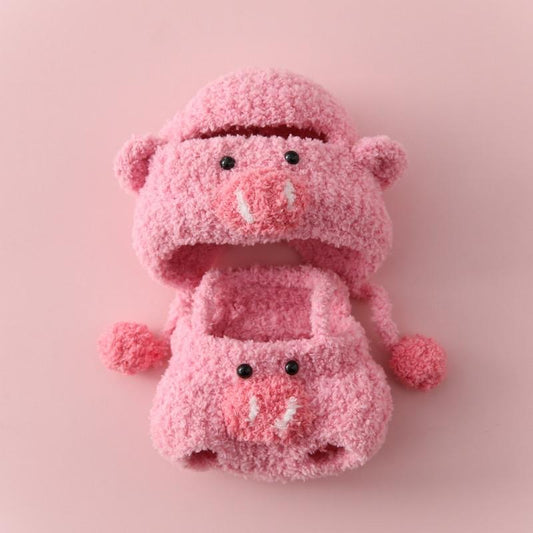 Handmade Crochet Clothes for 17cm Labubu Dolls