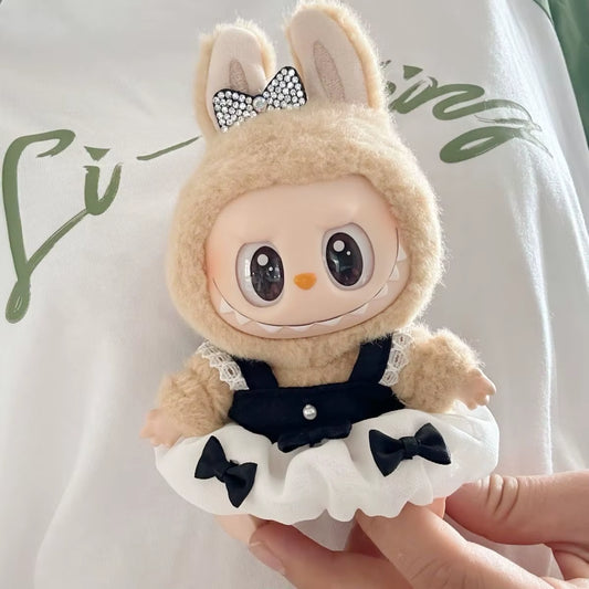 Kawaii Labubu II Dress – Fits 17cm Plush Doll | Kpop Party Fashion
