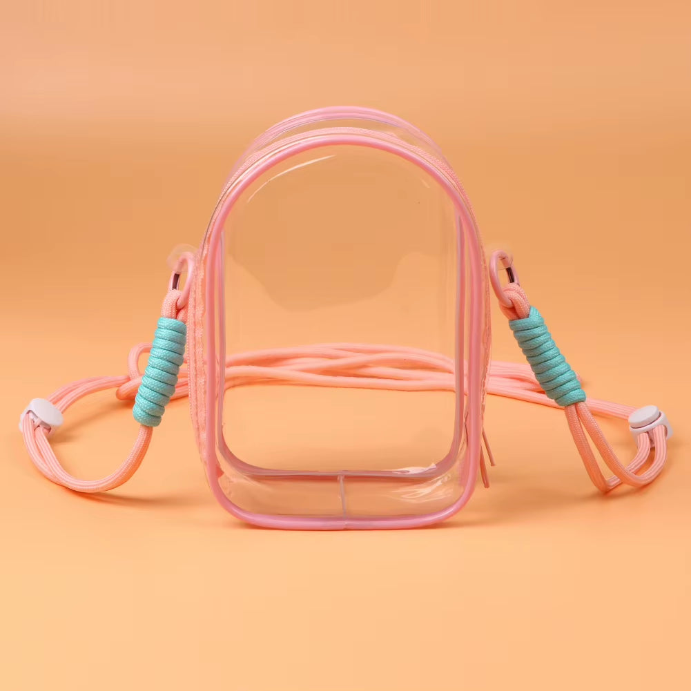 Dustproof Labubu Shoulder Bag – PVC Storage and Walking Tote